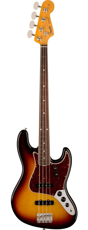 Jazz Bass 1966 American Vintage II RW Sunburst de 3 cores