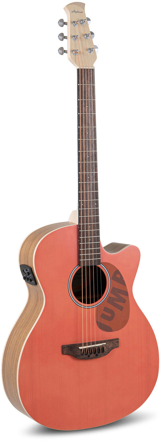 E-Acoustic Guitar Jump Om Cutaway Electro Peach