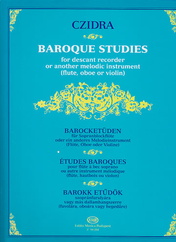 Czidra L. - Estudos barrocos para flauta de bisel soprano