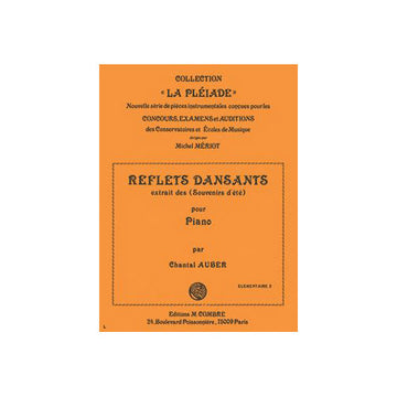 AUBER CHANTAL - REFLETS DANSANTS EXTR. DES SOUVENIRS D'ETE - PIANO