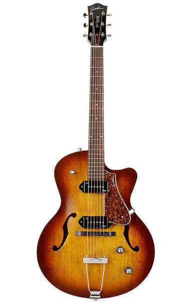Godin 5Th Avenue Cw Kingpin II P90 Cognac Burst