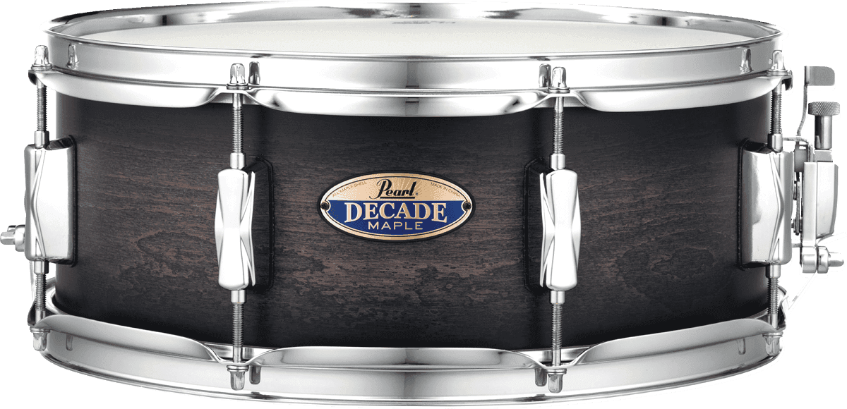 Pearl Decade Bordo 14X5,5 Burst preto acetinado