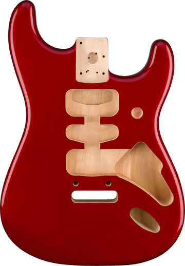Deluxe Stratocaster HSH Corpo em Amieiro Montagem de Ponte de 2 Pontos, Candy Apple Red