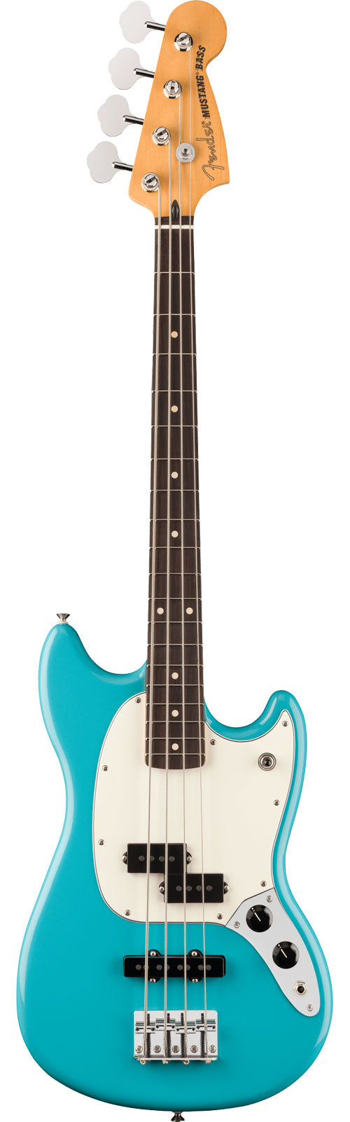 Fender Mustang Bass PJ Player II RW Azul Aquatone
