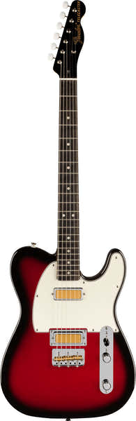 Telecaster Gold Foil EBO Degradé vermelho maçã caramelizada