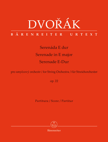 DVORAK A. - SERENADE IN E MAJOR OP.22 FOR STRING ORCHESTRA - SCORE