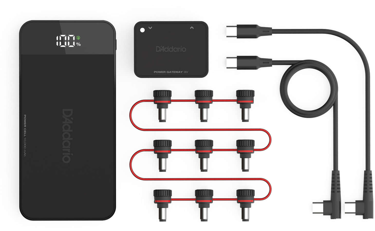 XPND Kit de bateria para alimentação de pedais com fichas internacionais