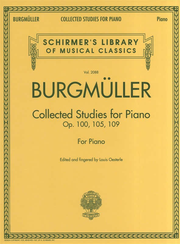 Burgmuller Estudos reunidos Op 100 105 109 - Piano solo