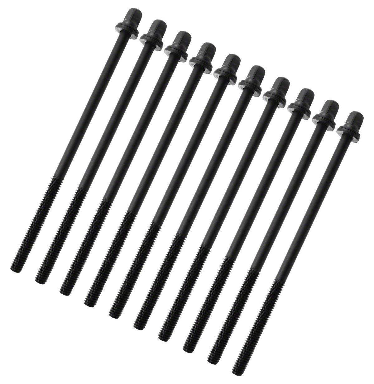 Sparedrum TRC-110W-BK - 110MM TENSION ROD BLACK WITH WASHER - 7/32" THREAD (X10)