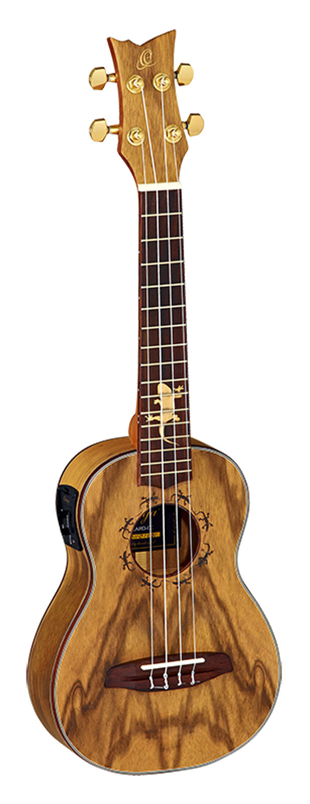 Ortega Ukulele concerto Lizard EQ