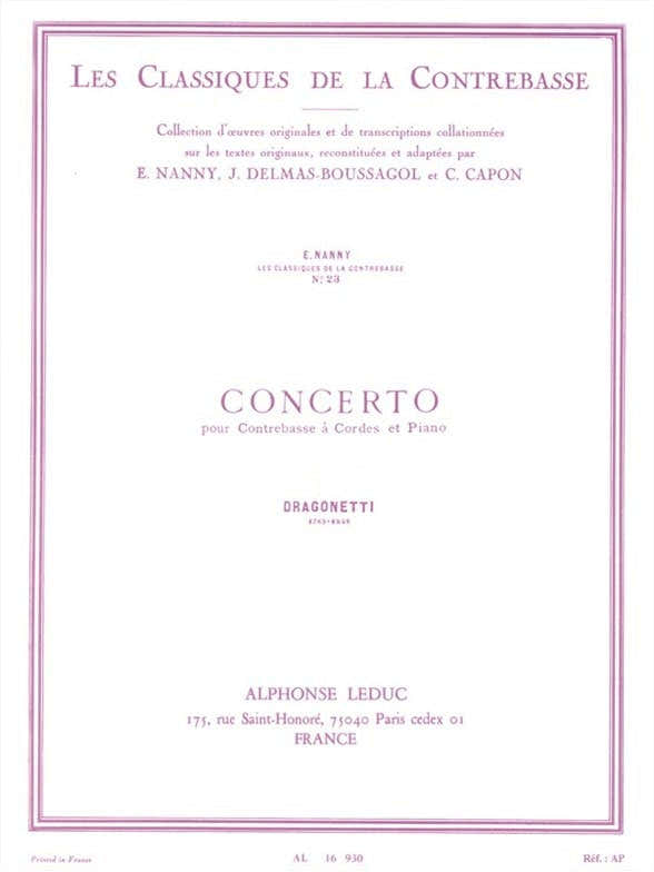 Concerto pour Contrebasse et Piano