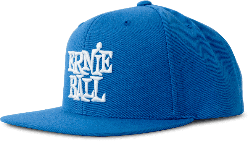 Ernie Ball Blue With White Logo Hat