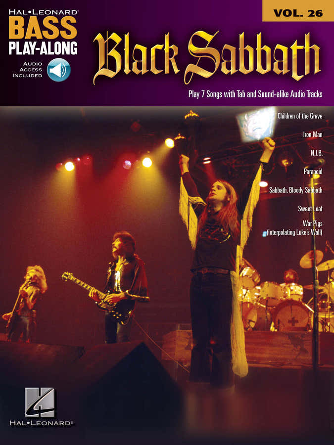 BLACK SABBATH - PLAY ALONG VOL.26 + AUDIO EN LIGNE - BASS TAB