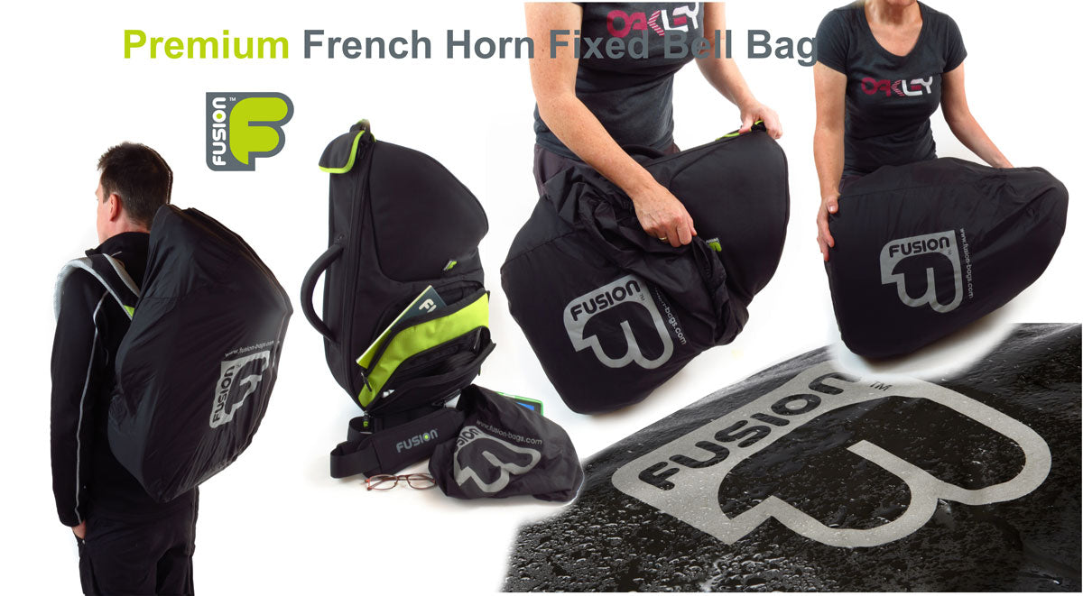 Premium Black/Green Horn (Fixed Bell) Case