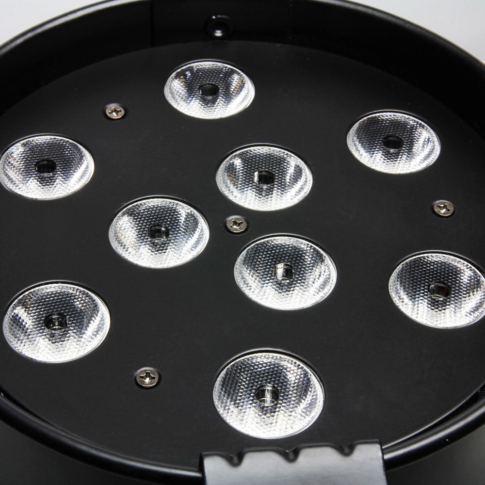 PAR 56 CAN 3W BS - Projetor PAR de LED Tricolor (RGB) - 9 X 3 W - Caixa Preta
