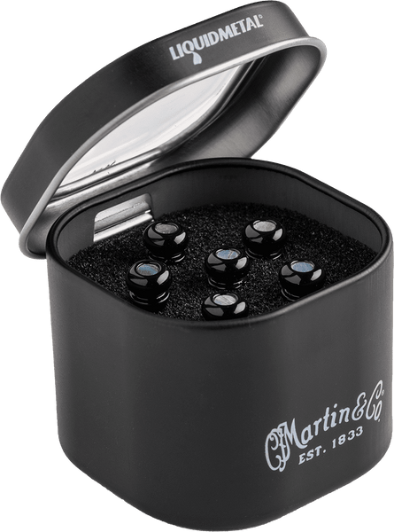 LIQUID METAL BRIDGE PINS BLACK PAUA