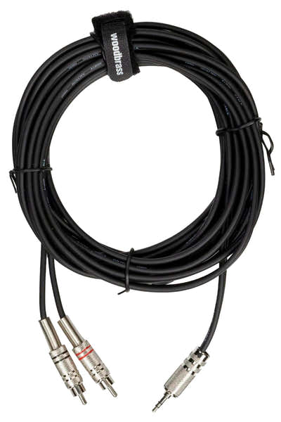 Cabo Mini Jack Estéreo / 2 RCA Macho - 6 m - AC22