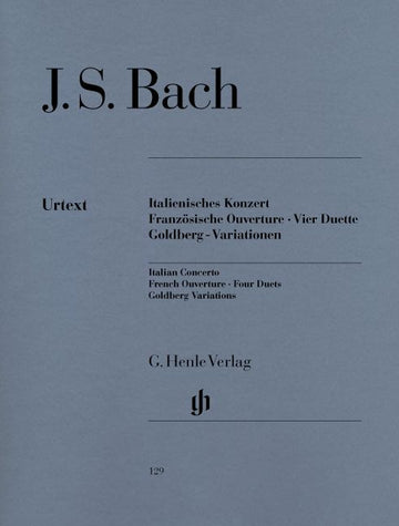 J.S. - Italian Concerto French Overture Four Duets Goldberg Variations