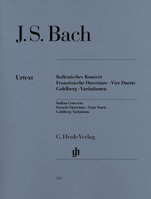 J.S. - Italian Concerto French Overture Four Duets Goldberg Variations