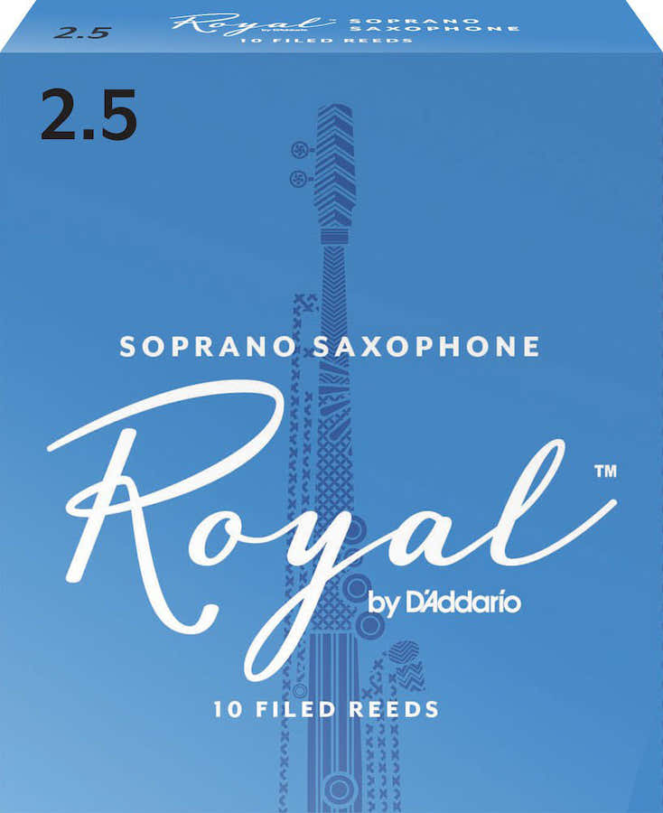 RICO ROYAL SOPRANO SAXOPHONE REEDS 2.5