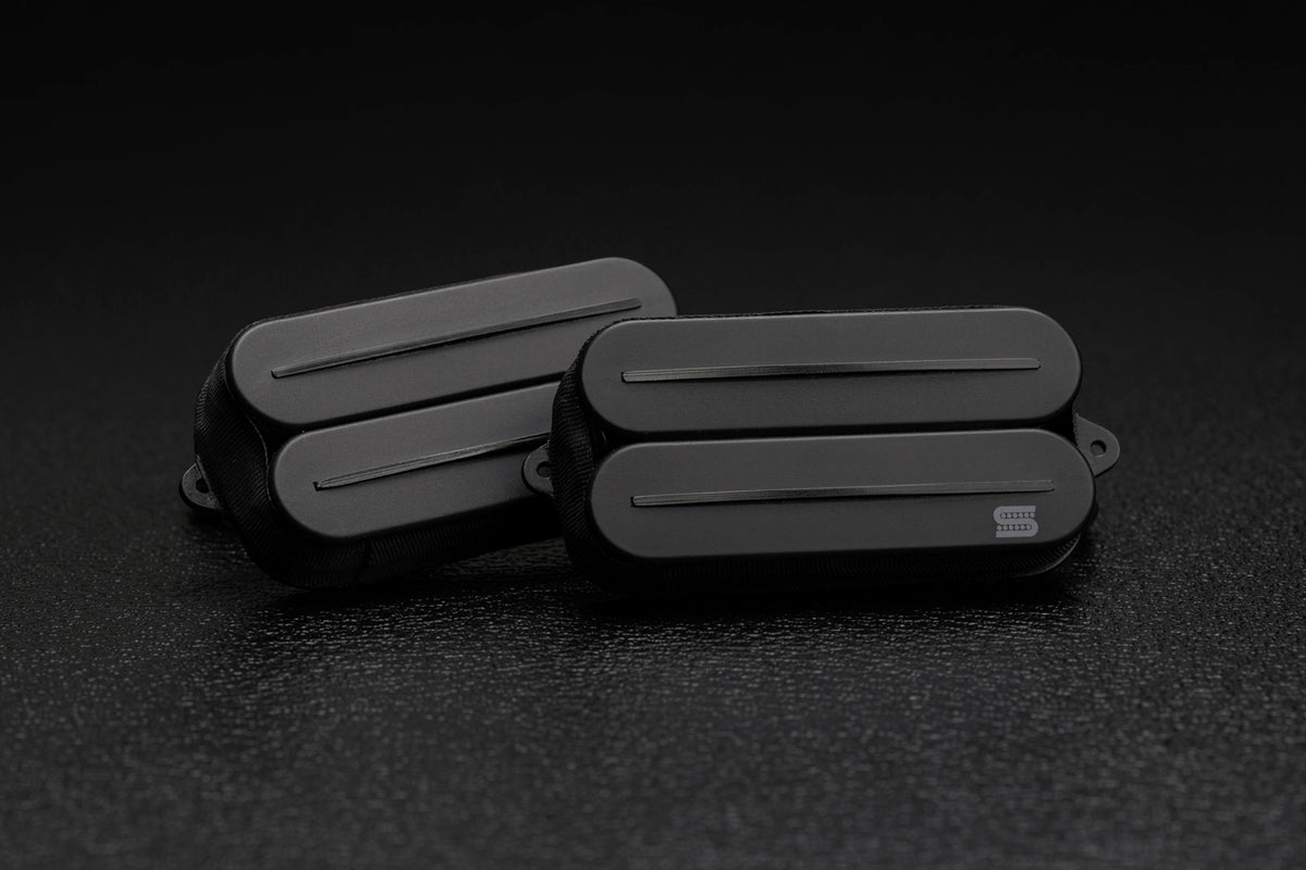 Humbucker Black Jupiter Rails, Signature Wes Hauch, Kit, Preto