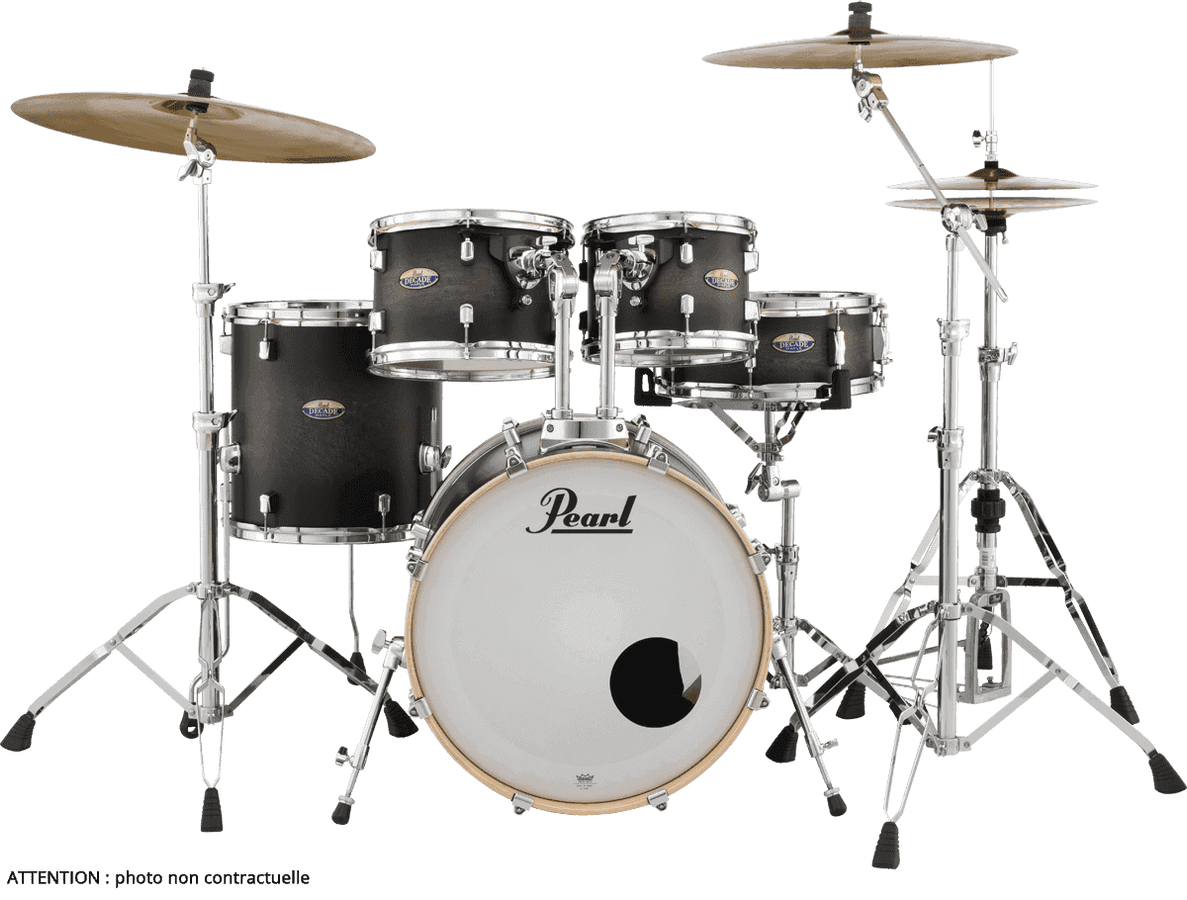 Decade Maple Stage 22 Burst preto acetinado