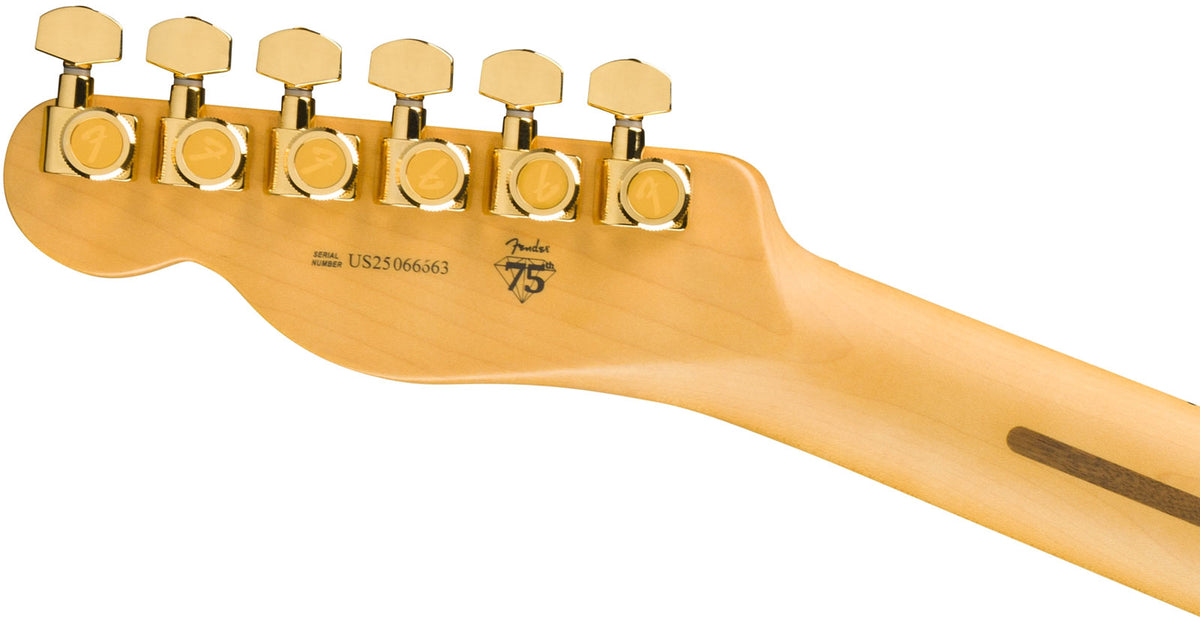 Telecaster Custom American Professional II LTD 75 Anni MN Sunburst de 2 cores