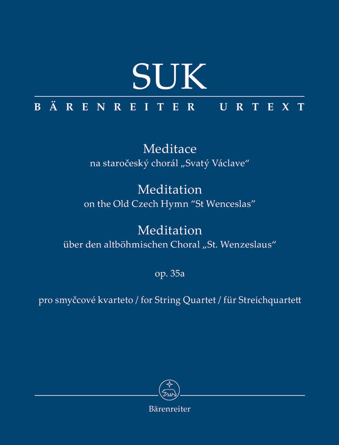 Suk Josef - Meditation On The Old Czech Hymn "ST Wenceslas" Op.35a - Conducteur