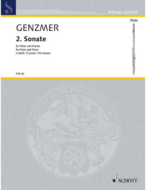 Genzmer - 2ème Sonate Mi Mineur Gewv 223 - Flute et Piano