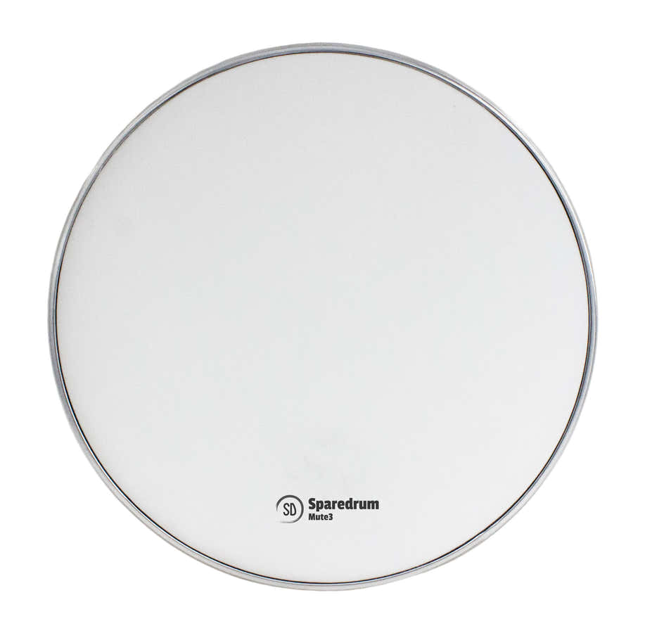 M3W06 6" MESH HEAD MUTE 3-PLY SILENT WHITE