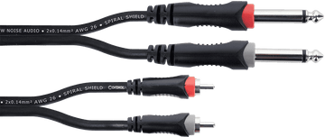 Cabo Audio Duplo Jack Mono - RCA 1,5 M