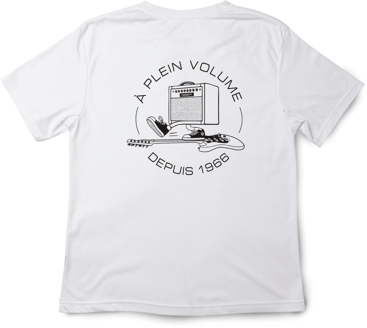 White T-Shirt Black Ride Logo XL-Size