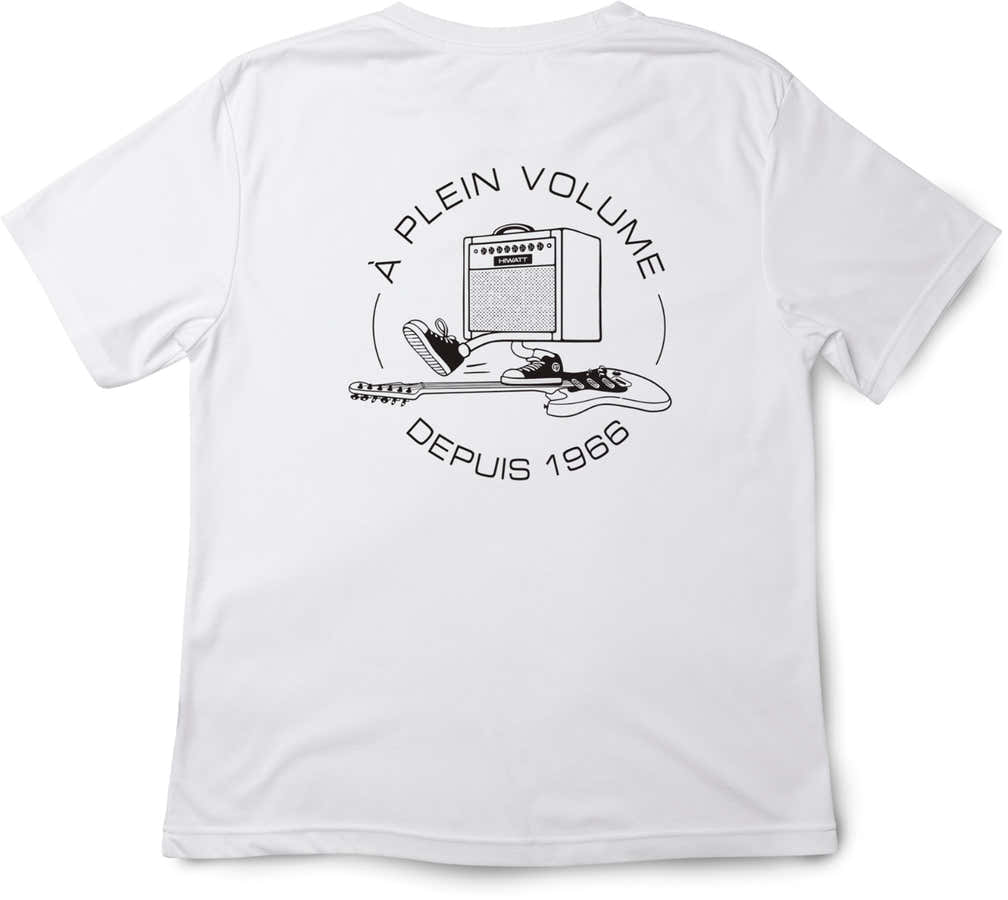 White T-Shirt Black Ride Logo S-Size