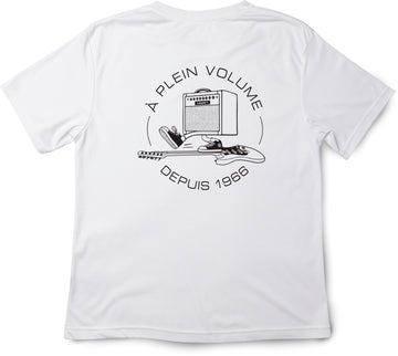 White T-Shirt Black Ride Logo S-Size