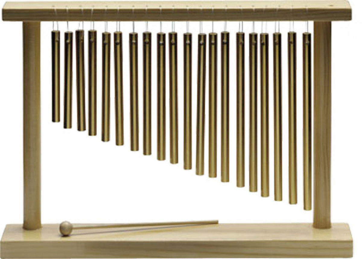 Bar Chimes 20 barras em suporte de madeira