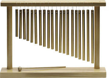 Bar Chimes 20 barras em suporte de madeira