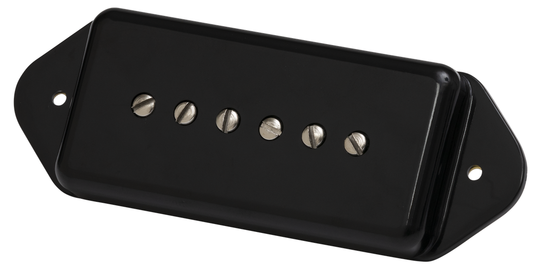 P-90 Cobertura Dogear de bobinagem reduzida preta