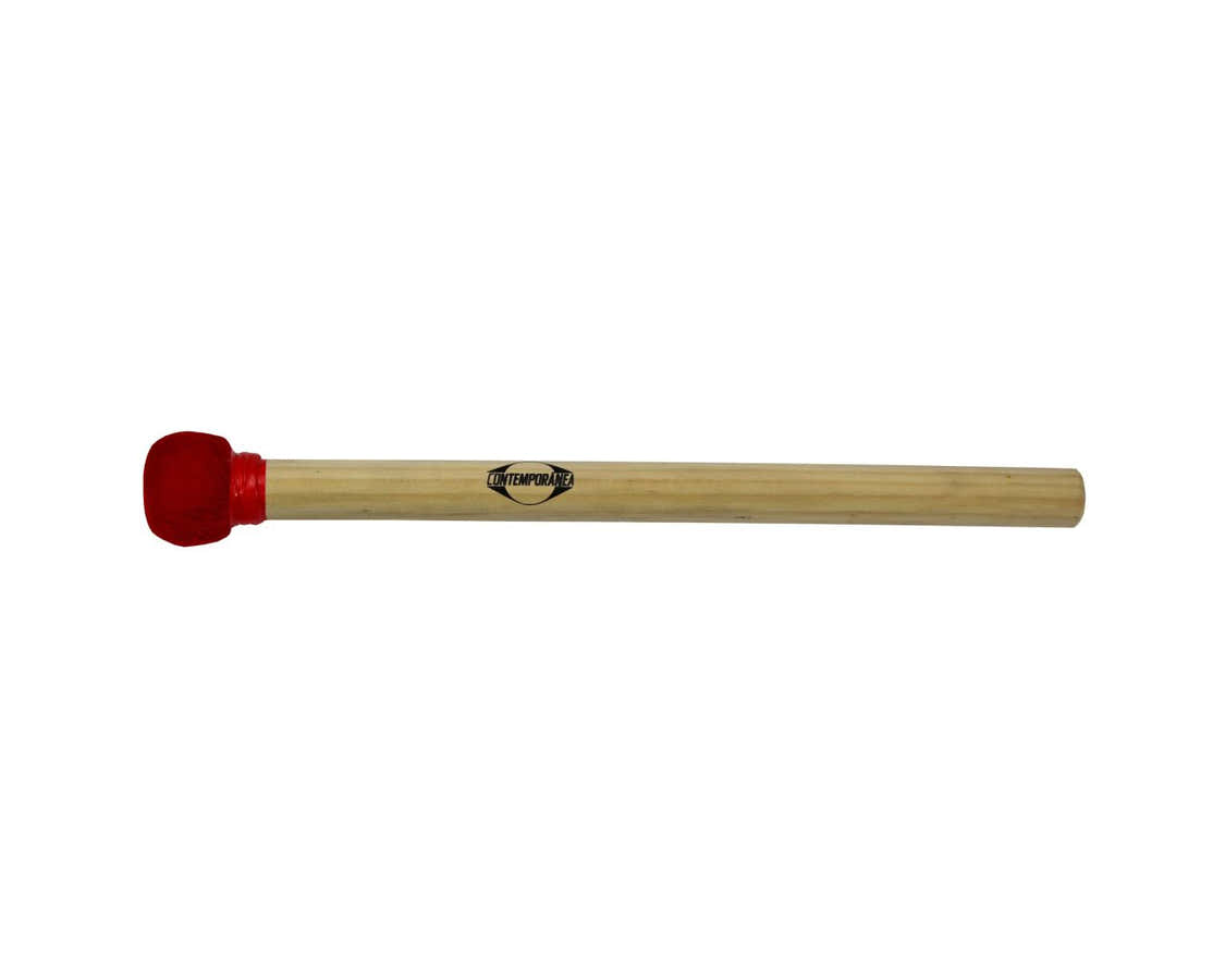 Maçaneta De Surdo Vermelha Madeira Madeira Cabeça Pequena 35Cm