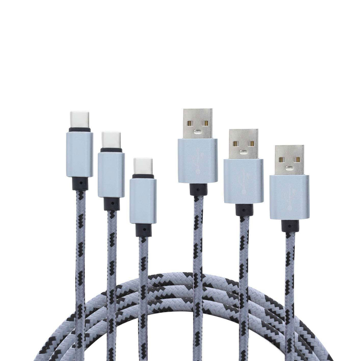 Yourban USBA-miUSB Pa - Pack 3 cabos USB / Micro USB BL