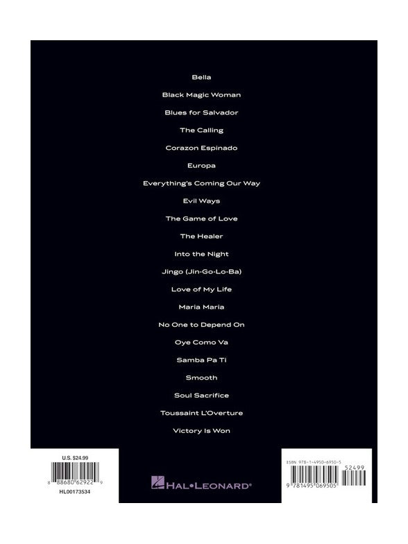 Santana Carlos - Antologia de guitarra - Tablatura de guitarra