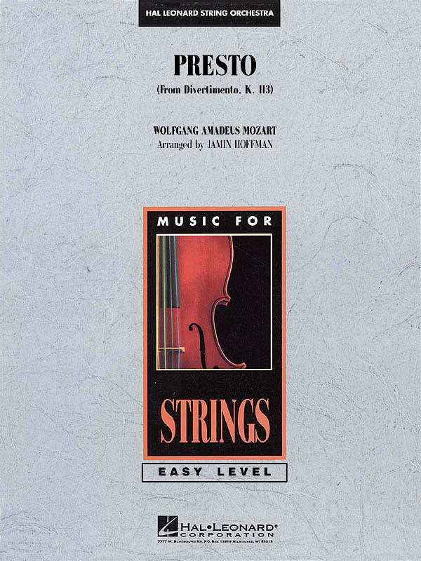 Presto (from Divertimento K.113)