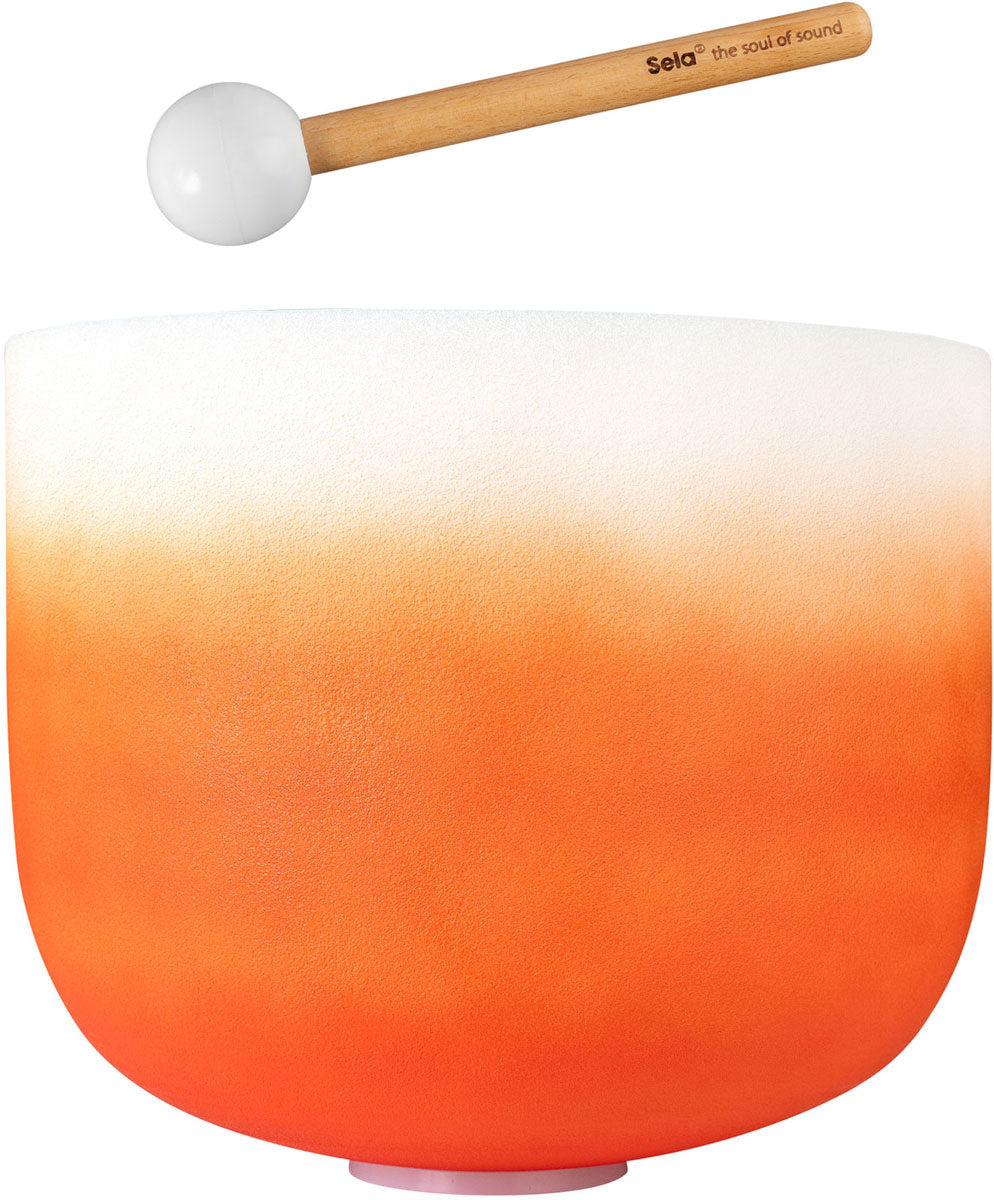 Crystal Singing Bowl Chakra 13" - Orange Sacral D (432 Hz)