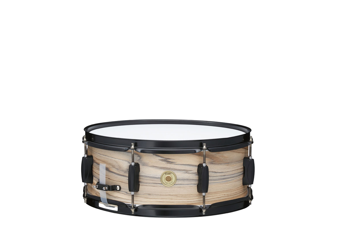 Tama WOODWORKS 14X5.5 SNARE DRUM NATURAL ZEBRAWOOD WRAP