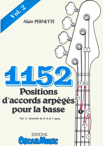 Pernette - 1152 Positions D'accords Vol.2 - Guitare Basse