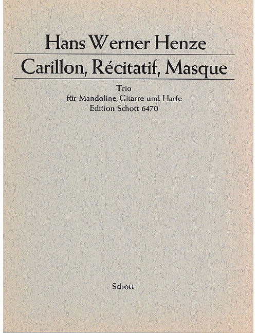 Henze - Carillon Récitatif Masque - Metoline Guitare Et H