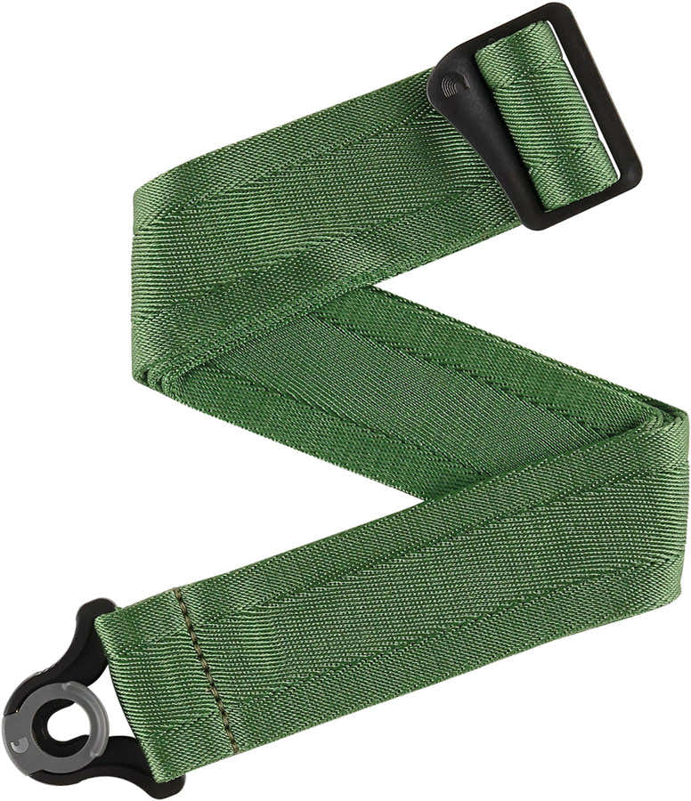 Auto Lock Guitar Strap, Verdant