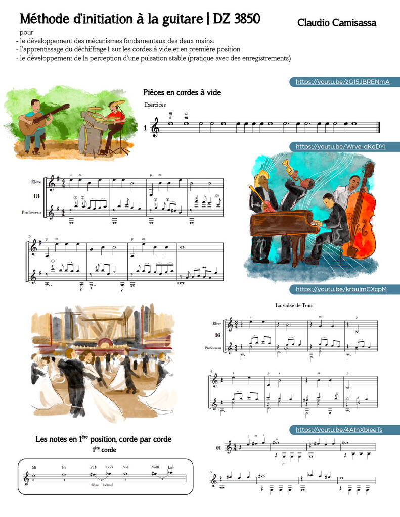 Camisassa Claudio - Método de iniciação à guitarra