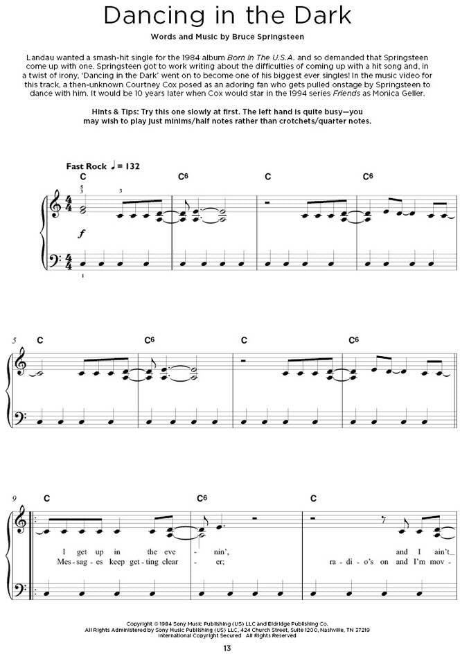 Piano muito fácil : Bruce Springsteen