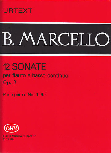 Marcello Sonatas (12) para flauta de bisel Op. 2 Vol. 1
