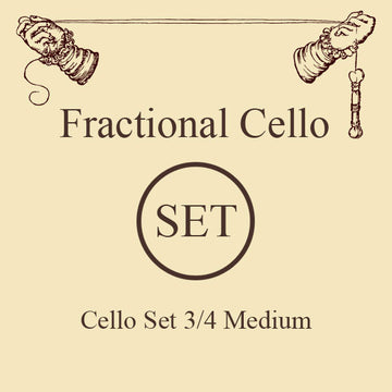 3/4 STRINGS FOR CELLOS SHORT SCALE SET